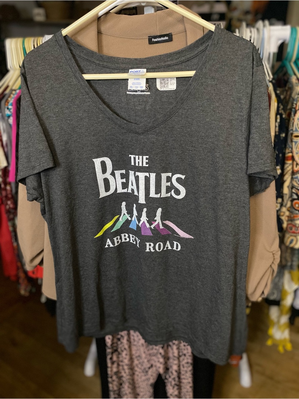 The Beatles - Abbey Road - Graphic Tee - Charcoal